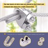 Glarks 26 Pieces M2 M3 M4 M6 M8 Wire Rope
