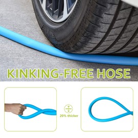 Cupohus RV Drinking Water Hose 15FT with Storage Strap, No Kinking 5/8''ID Premium Fresh Water Hose for RV, Marine, Camper, Truck, Car, Garden