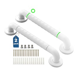 Toilet Rails for Elderly Seniors (2 Pack) Shower Grab Bars Bathroom Handles Handicap Toilet Rail Bathtub Shower Grip Safety Bars Bathroom Hand Railing Mounting Kit