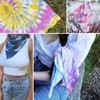 RJMBMUP 12 Pcs White Bandana for Tie Dye Party Supplies