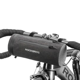 ROCKBROS Bicycle Front Bag, Handlebar Bag, Multi-functional, Waterproof, Lightweight, Large Capacity, Reflective, Frame Bag, Top Tube Bag, Road Bike, Velcro Fastening, Easy Installation, Reflective