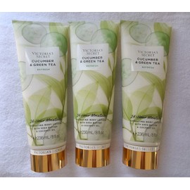 Victoria's Secret Cucumber & Green Tea Fragrance Body Lotion  3 PC Set NEW
