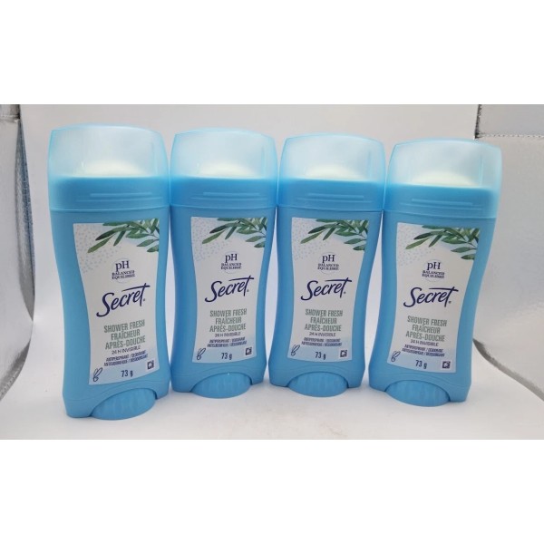 Secret 4 Pack Secret 24H Invisible Antiperspirant Deodorant In Shower