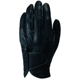 Casco SILKY FIT Men's GF-17251 Silky Fit Regular Size Golf Gloves, Black, 9.4 inches (24 cm)