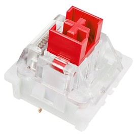 OUTEMU Red Switches, 3-Pin Linear RGB Keyboard Switches, 12 Pack