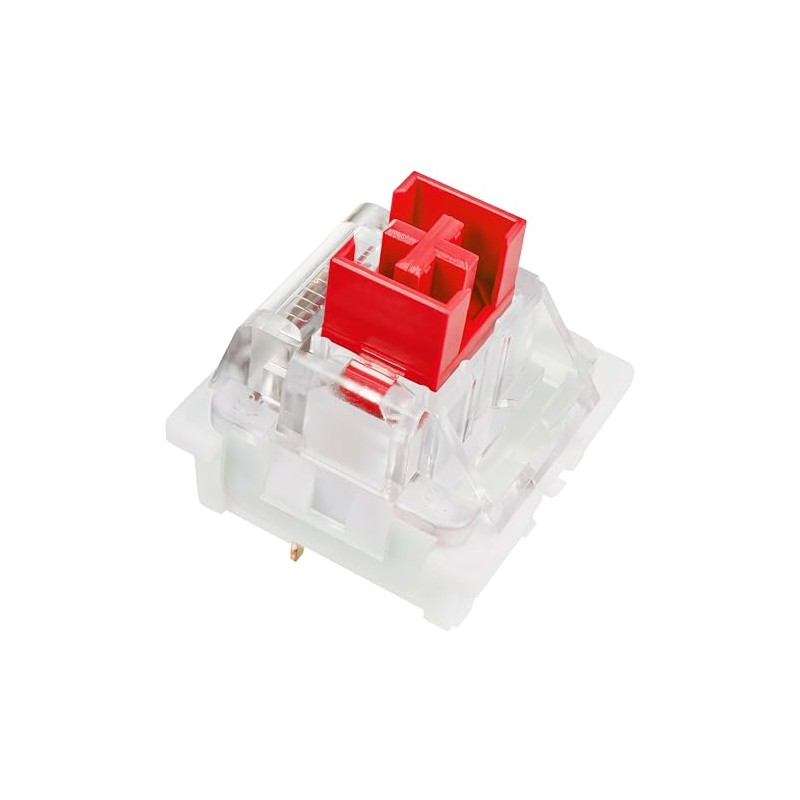 OUTEMU Red Switches, 3-Pin Linear RGB Keyboard Switches, 12 Pack