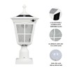 Kemeco ST4311AQ-W Solar Post Light Outdoor, Dusk to Dawn Bright