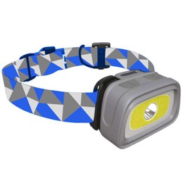 Hawk Headlamp Flashlight - 280 Lumen, Bright White Cree Led + Cob Led + Red Light + Green Light, Perfect for Runners, Lightweight, Waterproof, Adjustable Headband, 3 AAA Batteries Included