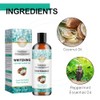 Enjuague bucal con aceite de coco y sabor a menta,