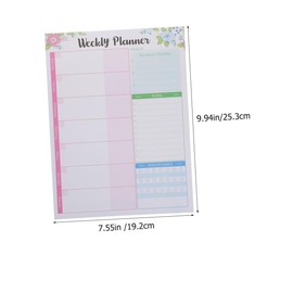 GRIRIW 2Pcs Weekly Planner Notepad Tear Off Memo Pad for Do List Work Planner Organizer Notebook for Office Study and Daily Tasks