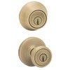 Kwikset Deadbolt Lock Entry 2-3/8" Tylo Antique Brass1010