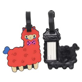 Sloth Luggage Tags for Suitcases 2-Pack Cute Silicone Luggage Tag with Name ID Card Funny Suitcase Label