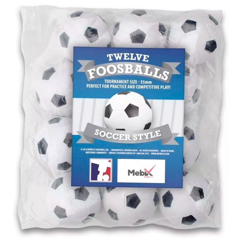 Mebix TRD Set De 12 Pelotas para futbolito de Mesa