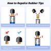 Rubber tips for Stylus Pens (15 pair, 0.2'' & 0.28'')