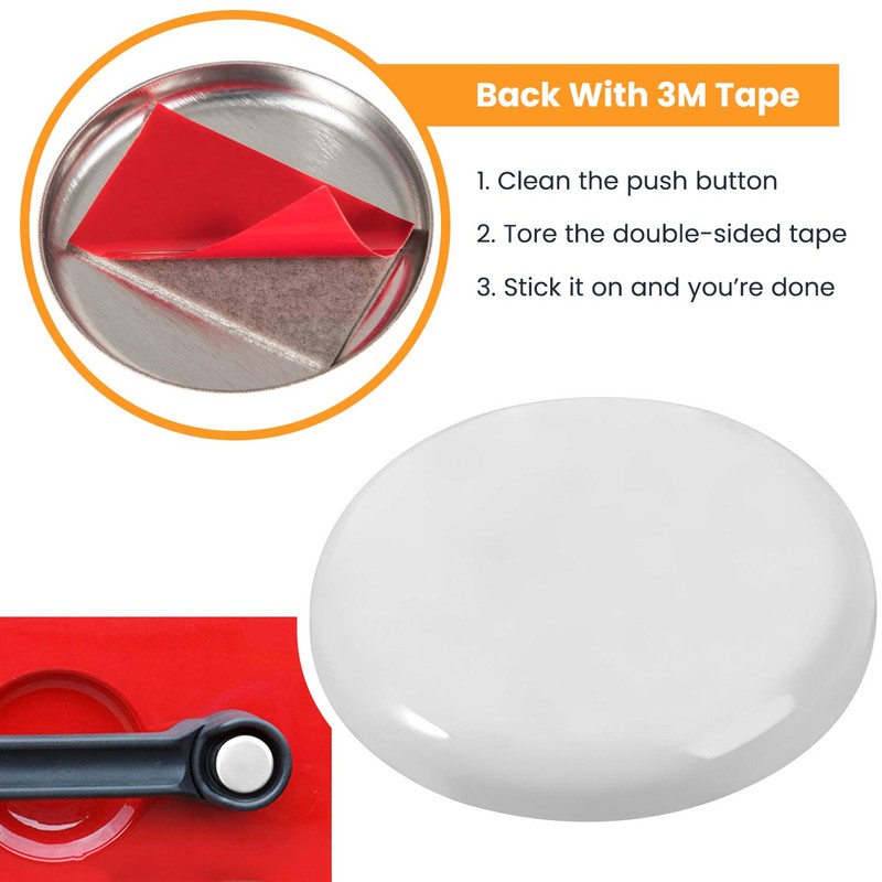 E-cowlboy Grab Handle Inserts Cover+Push Button Knobs Cover Trim for