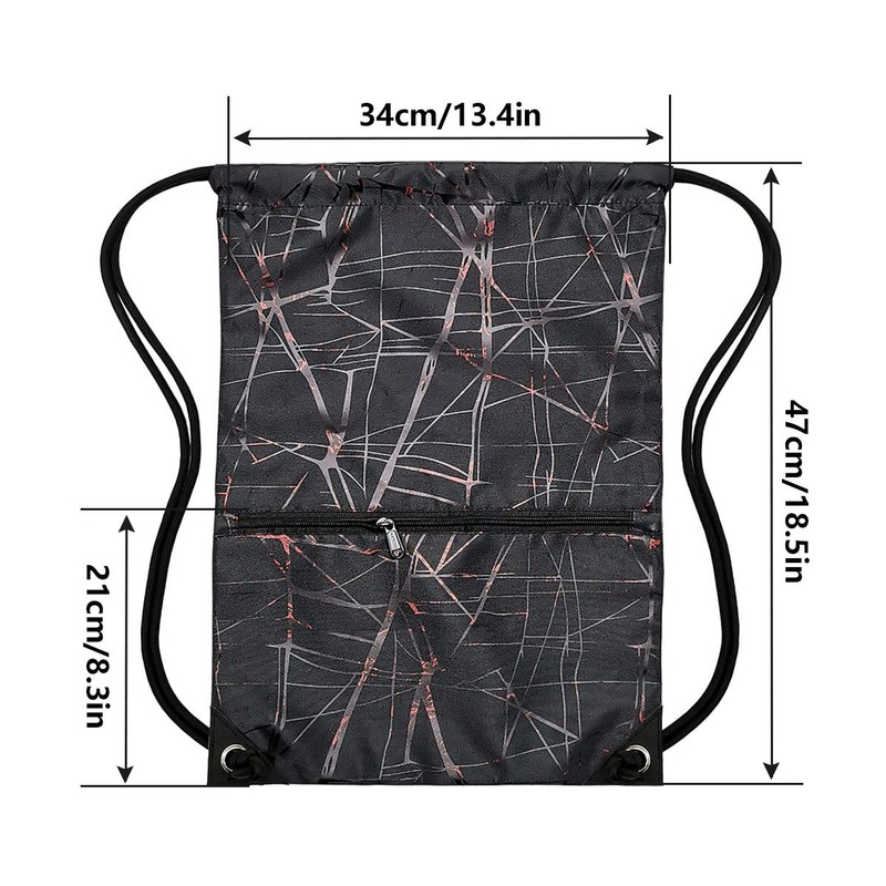 HOLYLUCK Drawstring Backpack Bag Sport Gym Sackpack