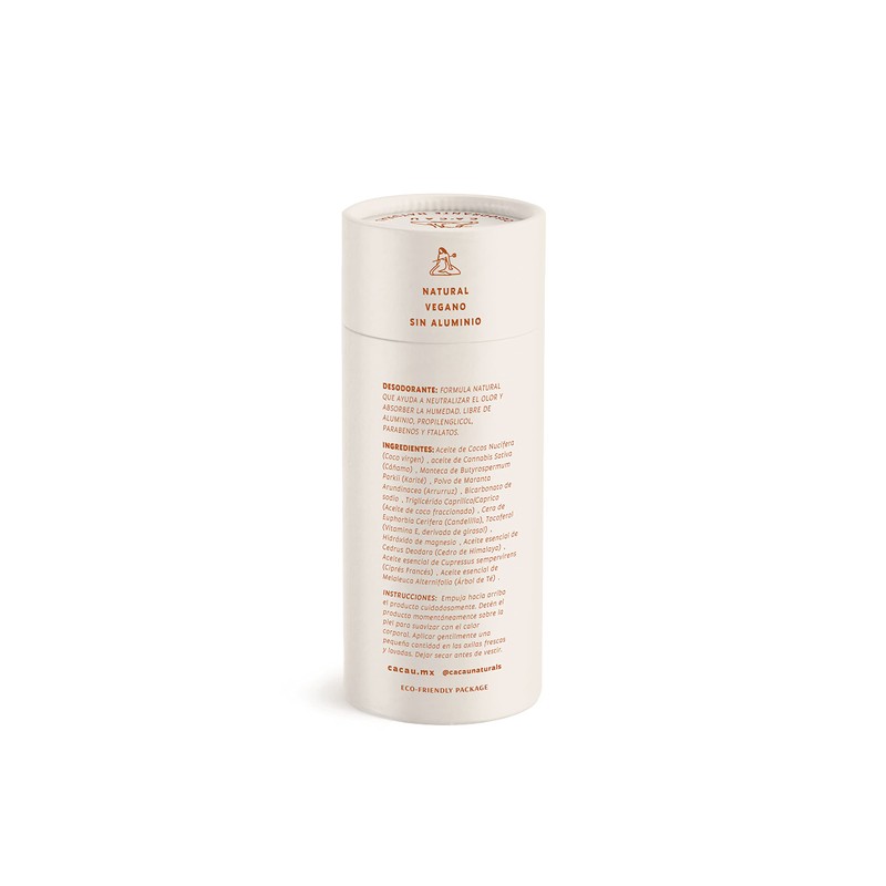 Desodorante Natural Cacau Naturals Cedro + Ciprés 80g