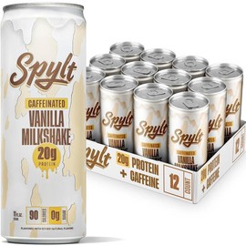 Spylt - High Protein, Caffeinated Chocolate Milk, Workout Recovery & Energy Boost, Sugar Free, Lactose Free - 12 Pack Beverage - Specification: Vanilla