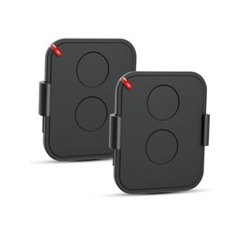 Effdrdfs Garage Door Opener Remote Control, 433.92 MHz Handheld Transmitter, 2 Channels, Compatible with ON2E, ON4E, ON1E Rolling Code, Pack of 2