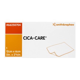 PHARMAIDEA Srl CICA-Care - Hoja de gel de silicona autoadhesiva para control de cicatrices, producto de cuidado de heridas, 12 cm x 6 cm, color blanco/naranja