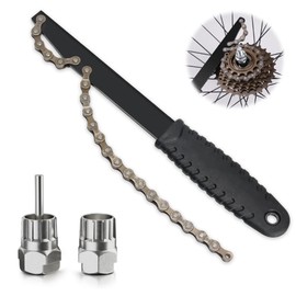 BNGXR Bicycle Chain Whip, Sprocket Puller Tool Kit, Chain Whip and Sprocket Puller, Universal Sprocket Remover Cassette Puller for 7, 8, 9, 10, 11, 12 Speed Cassette