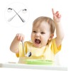 Ciieeo 2pcs Curved Soup Spoons for Boys and Girls and