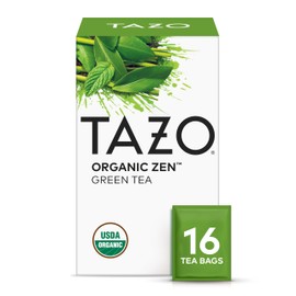 TAZO Tea Bags, Regenerative Organic: Refresh Mint Herbal Tea, & Zen Green Tea 16 CT (1ea) (Variety Pack)
