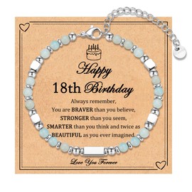 IKIATY 18th Birthday Gifts for Girl, 18 Year Old Girl Birthday Gifts Ideas, Birthday Bracelet Gifts for Teen Girl Daughter Granddaughter Niece Friends