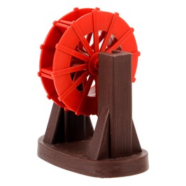 GOOHOCHY Portable Mini Water Wheel Fountain Accessory 3.54 Inch Simulated Waterfall Landscaping Prop for Indoor Tabletop Fountains Home Garden Decoration