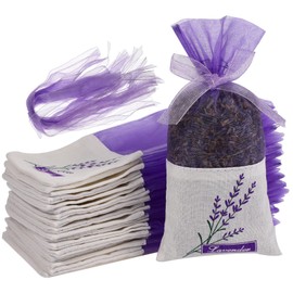 Operitacx Empty Lavender Bags 30pcs Sachet Bags Flower Printing Sturdy Comfortable Occasion