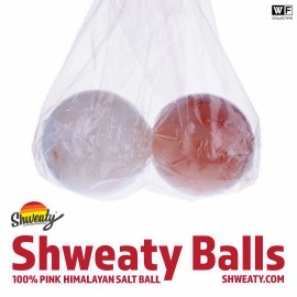 Shweaty All-Natural Pink Himalayan Salt Deodorant Balls - 2 Pair (4 Shweaty Balls)