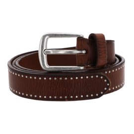 Marc O'Polo Hemma Leather Rivet Belt, burnt camel