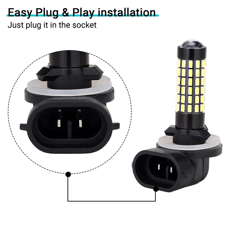 10L0L 881 Golf Cart Headlight Bulb for EZGO, Club Car