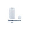 Hikari GD-40-2 Rose Rubber Cushion Door Stop, White, 1.6 x