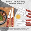 WELLSTAR 8-Piece Steak Knife Set with Wood Block – 4.75"