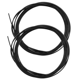 SING F LTD 4Pcs Twist Lock Shoelaces Replacement Compatible with BOA, Engelbert Strauss, Shimano Elastic Locks Shoe Laces Black