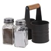 Oramics Set of 2 Pepper and Salt Shakers with Holder