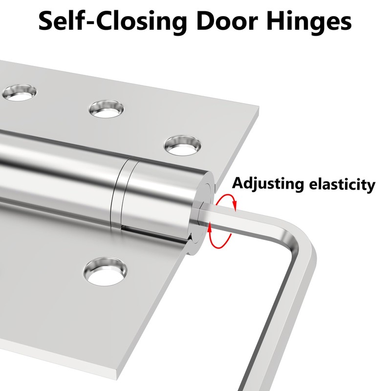 Hinges Self-Closing Door Hinges 4 inch 304 Stainless Steel Hinges