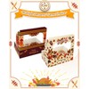 qiqee Thanksgiving Cookie Box with Window 9x6x2.5 inch 50Pcs Pastry