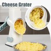 KEOUKE Rotary Cheese Grater with Handle Vegetable Cheese Shredder Slicer
