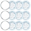 Wenqik 12 Pcs Shells Compact Mirrors, Beach Round Pocket Mirror