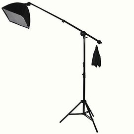 ePhoto 10 x 20ft Chromakey Green Screen Photography Video lighting Kit with 2275 Watt Photo Studio Portrait light setup Including 2 main light and 1 hair light with boom stand Kit Case VL9026SB+10x20G