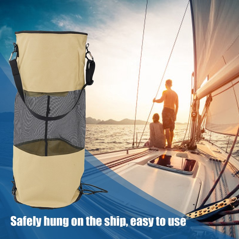 Boat Trash Bags Reusable Waterproof Portable Mesh Trash Bags for