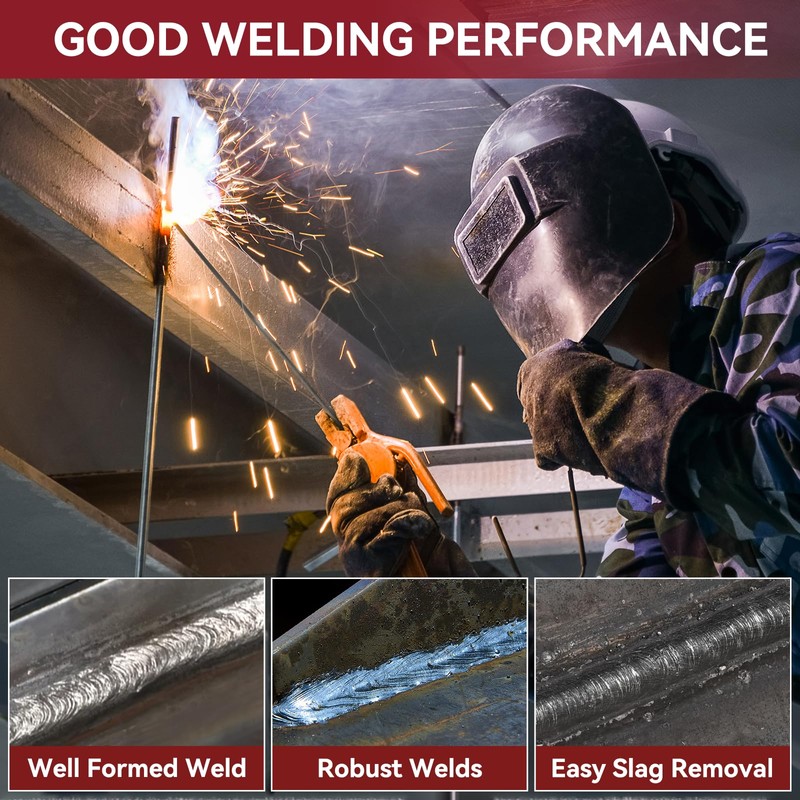 ARCCAPTAIN E6013 Welding Rod 1/8" 5LB Carbon Steel Welding Sticks