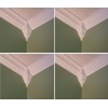 Package of 4 Crown Molding Corner Inside Block Fits 3-3