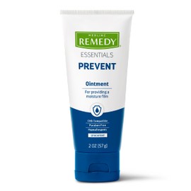 Medline Remedy Essentials Ointment (2 oz Tube), 12 Count, Unscented, Moisturizing Breathable Film, Aloe, Vitamins A, D & E, Soothing Incontinence Care for Adults, Hypoallergenic, Paraben Free