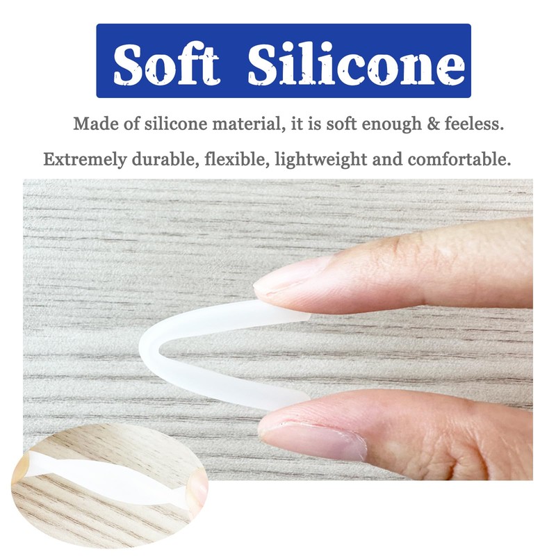 Silicone Glasses Ear Cushion,Anti Slip Eyeglass Ear Grip Cushions for
