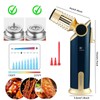 DOUBFIVSY Butane Torch Lighter, 60° Rotatable Refillable Kitchen Cooking Torch