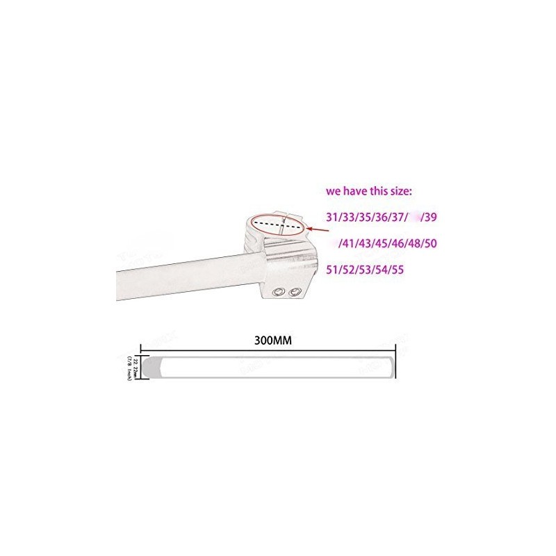 Szmsmy 31/33/35/37/39/41mm Fork Clip-on Handlebar CNC Riser Regular Handlebar (37,