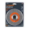 Truper CA-106, Carda para esmeril, de alambre ondulado 6", calibre